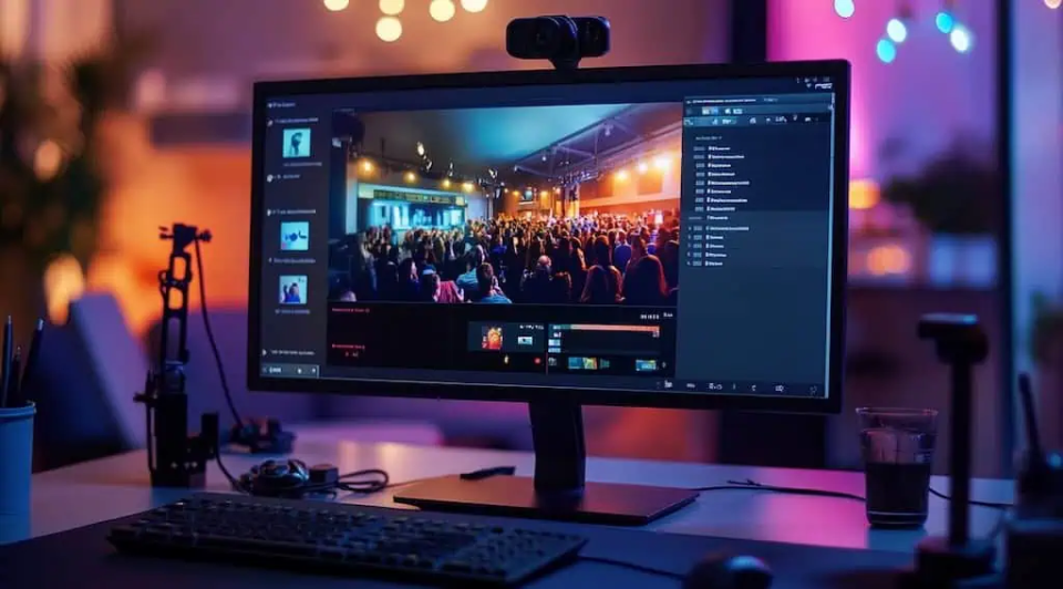 Hybrid livestream with live multilingual translation overlay
